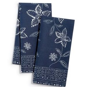 Lucky Brand Floral Sun Print 6pc Napkins Set